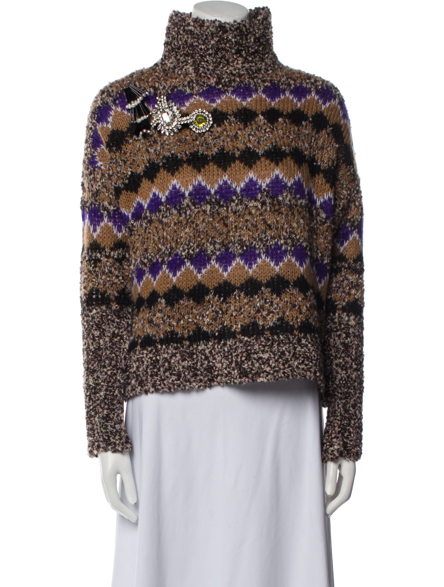 Pinko Striped Turtleneck Sweater