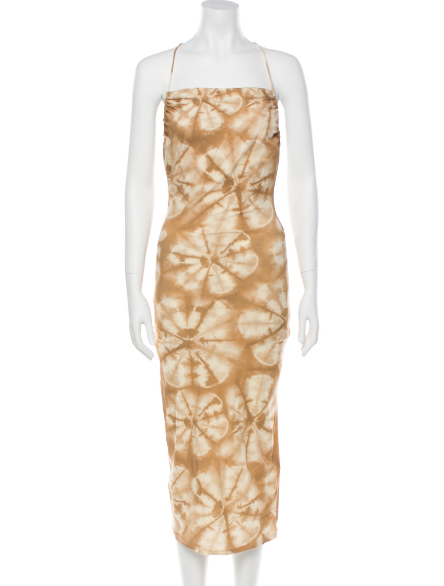 Pinko Tie-Dye Print Long Dress