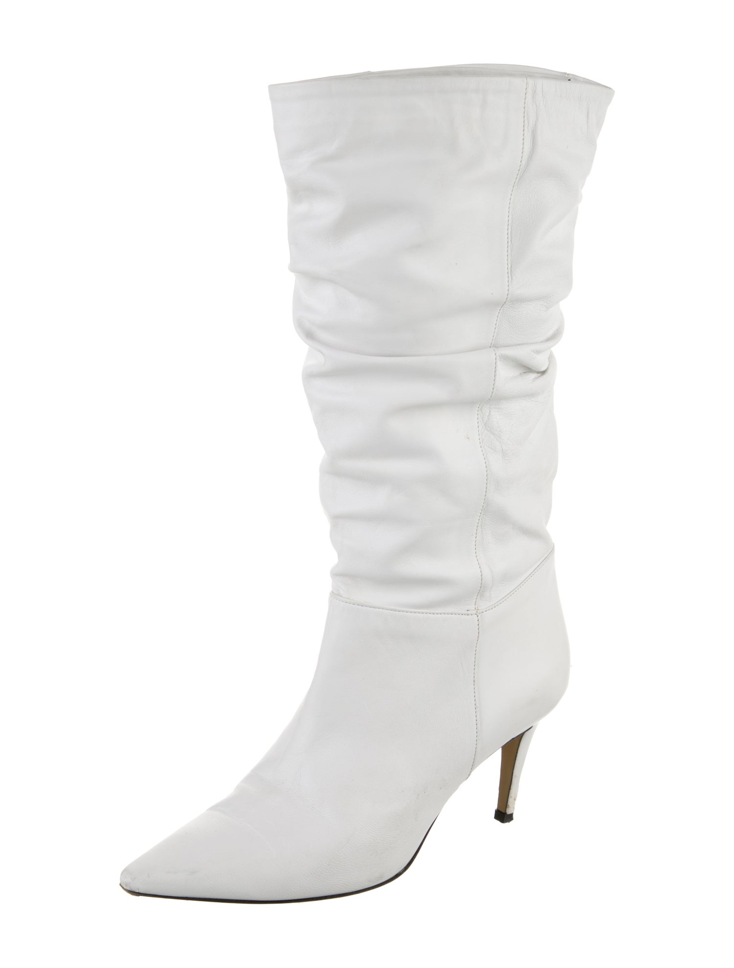 Pinko Leather Slouch Boots