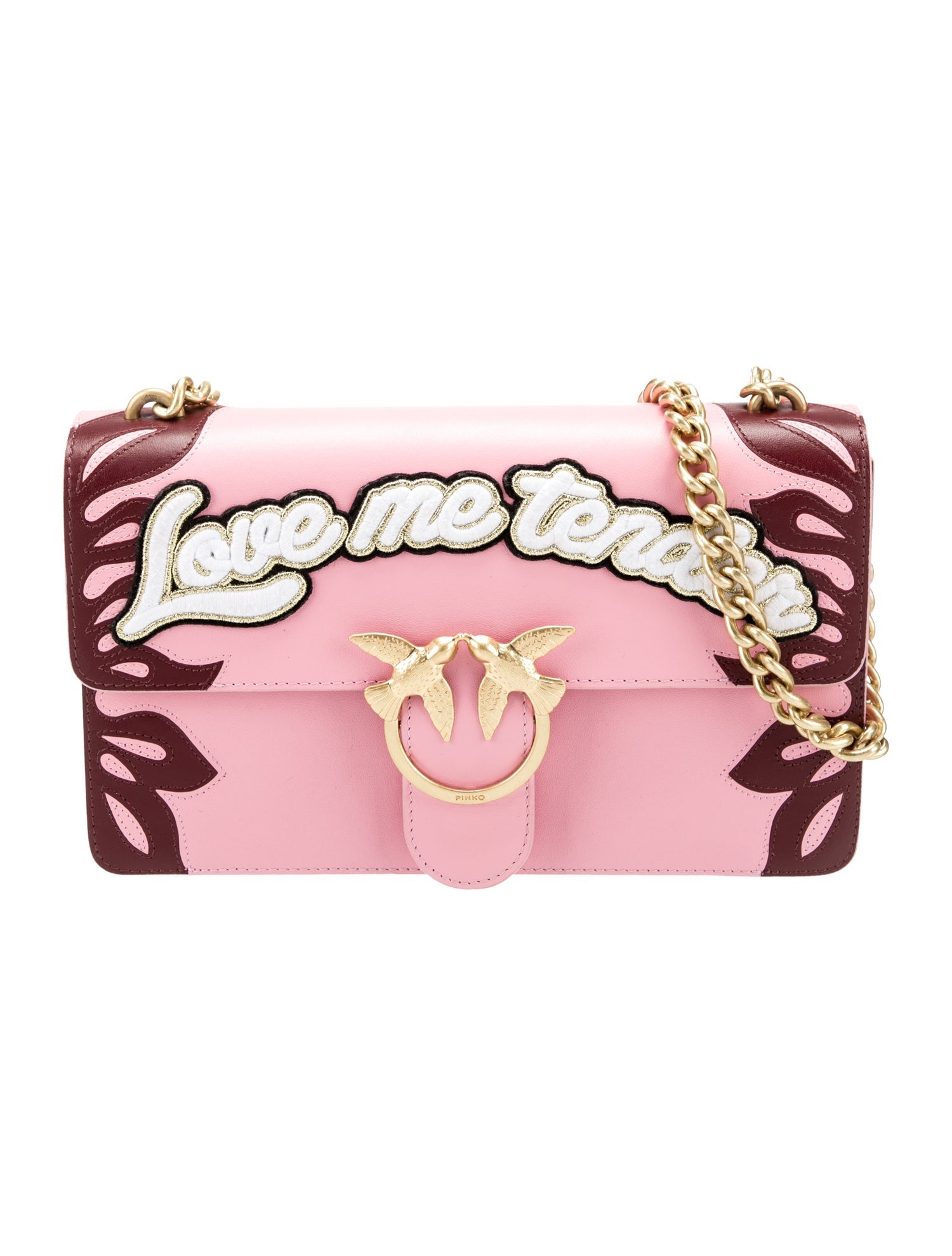 Pinko Leather Shoulder Bag