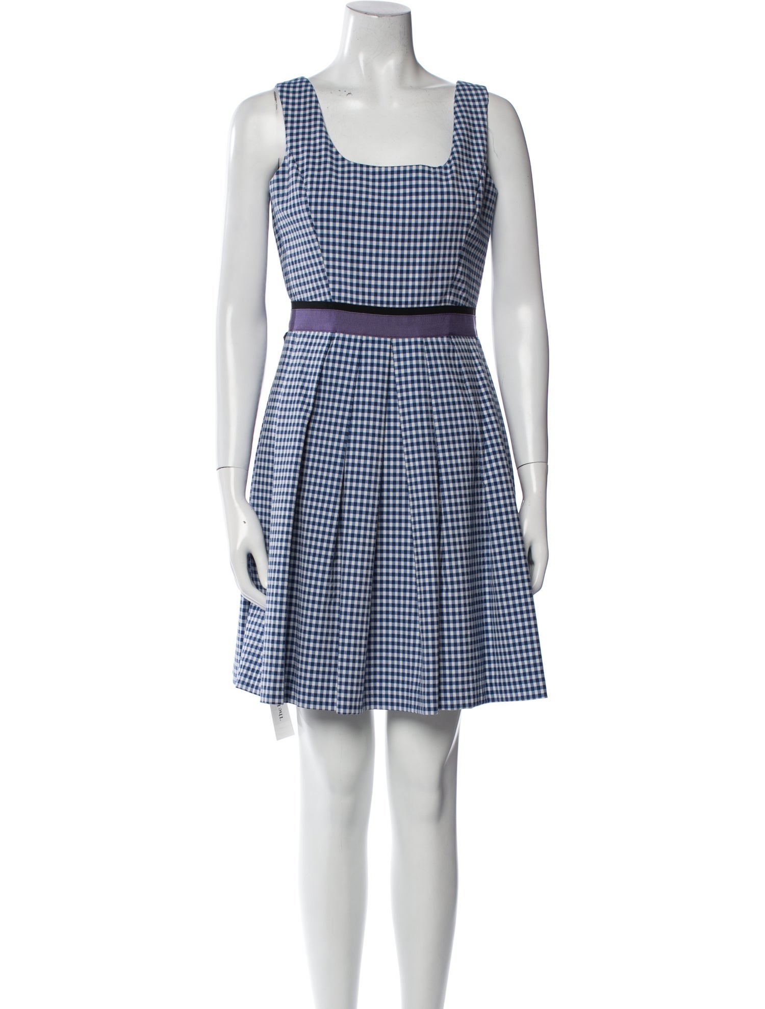 Pinko Plaid Print Mini Dress