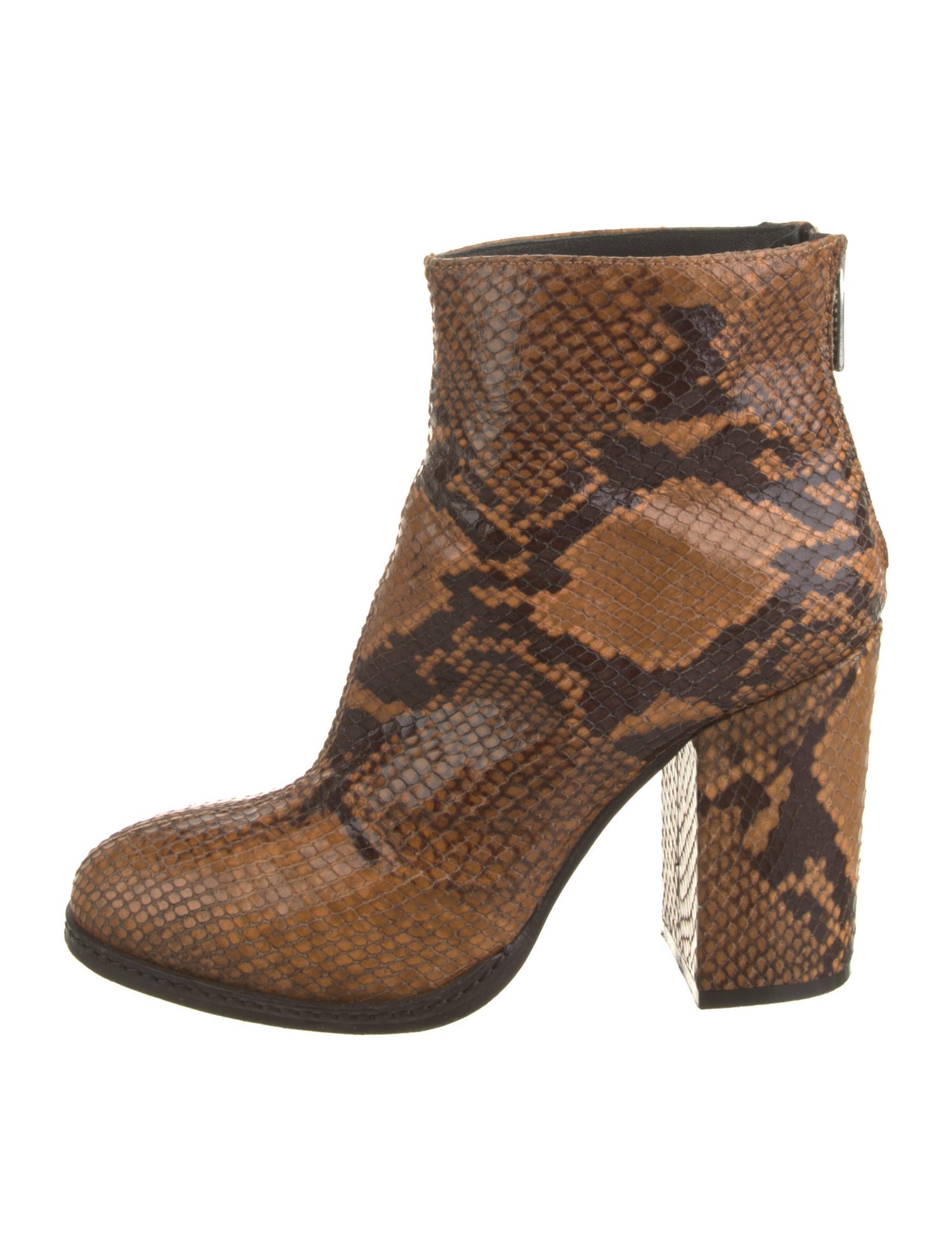 Pinko Snakeskin Animal Print Boots
