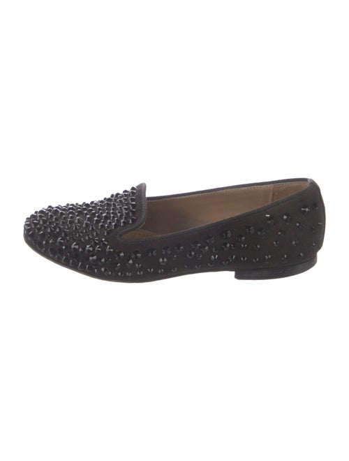 Pinko Suede Studded Accents Loafers