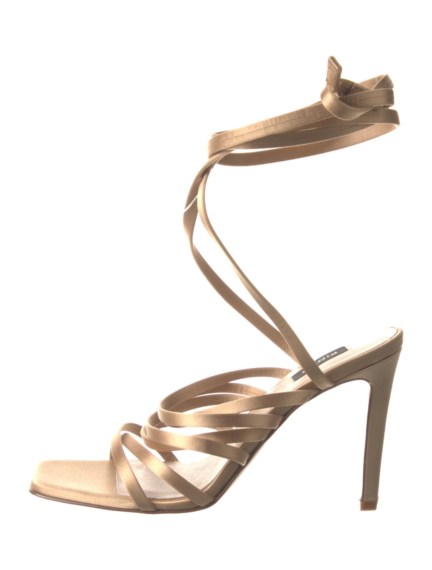 Pinko Satin Gladiator Sandals
