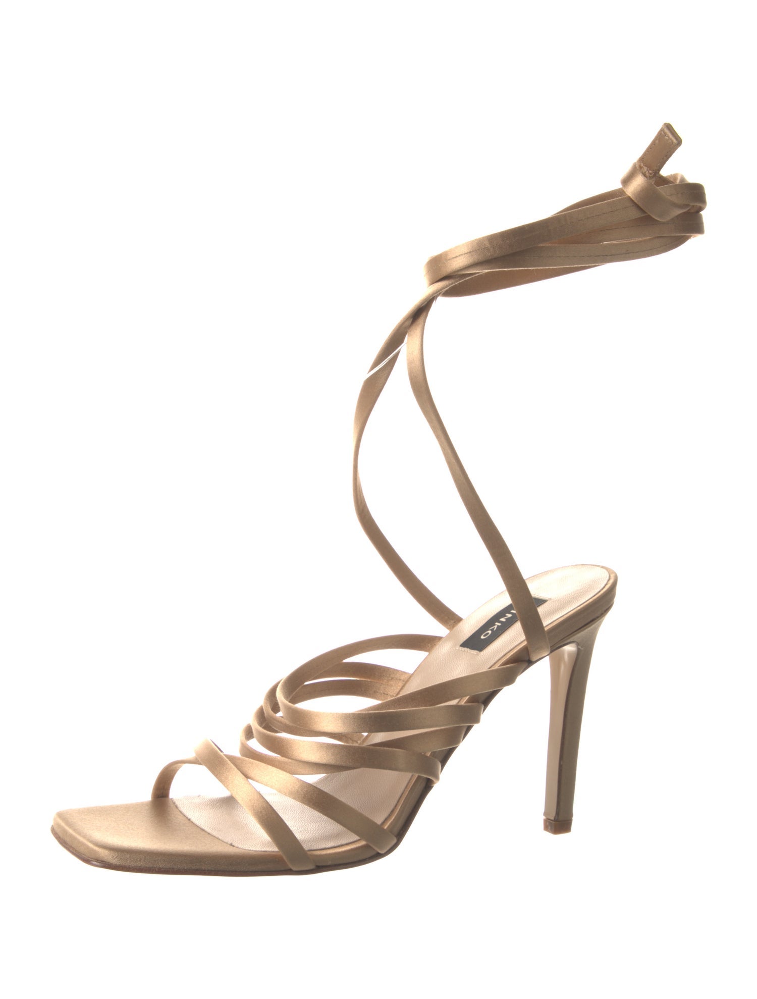 Pinko Satin Gladiator Sandals
