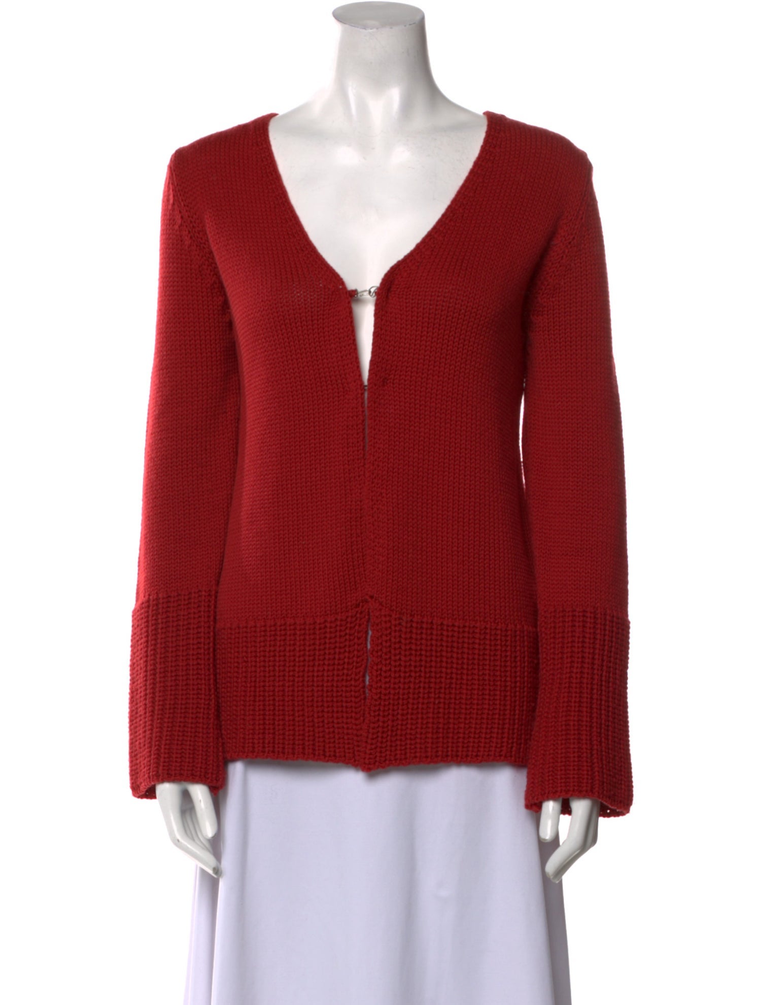 Pinko Virgin Wool V-Neck Sweater