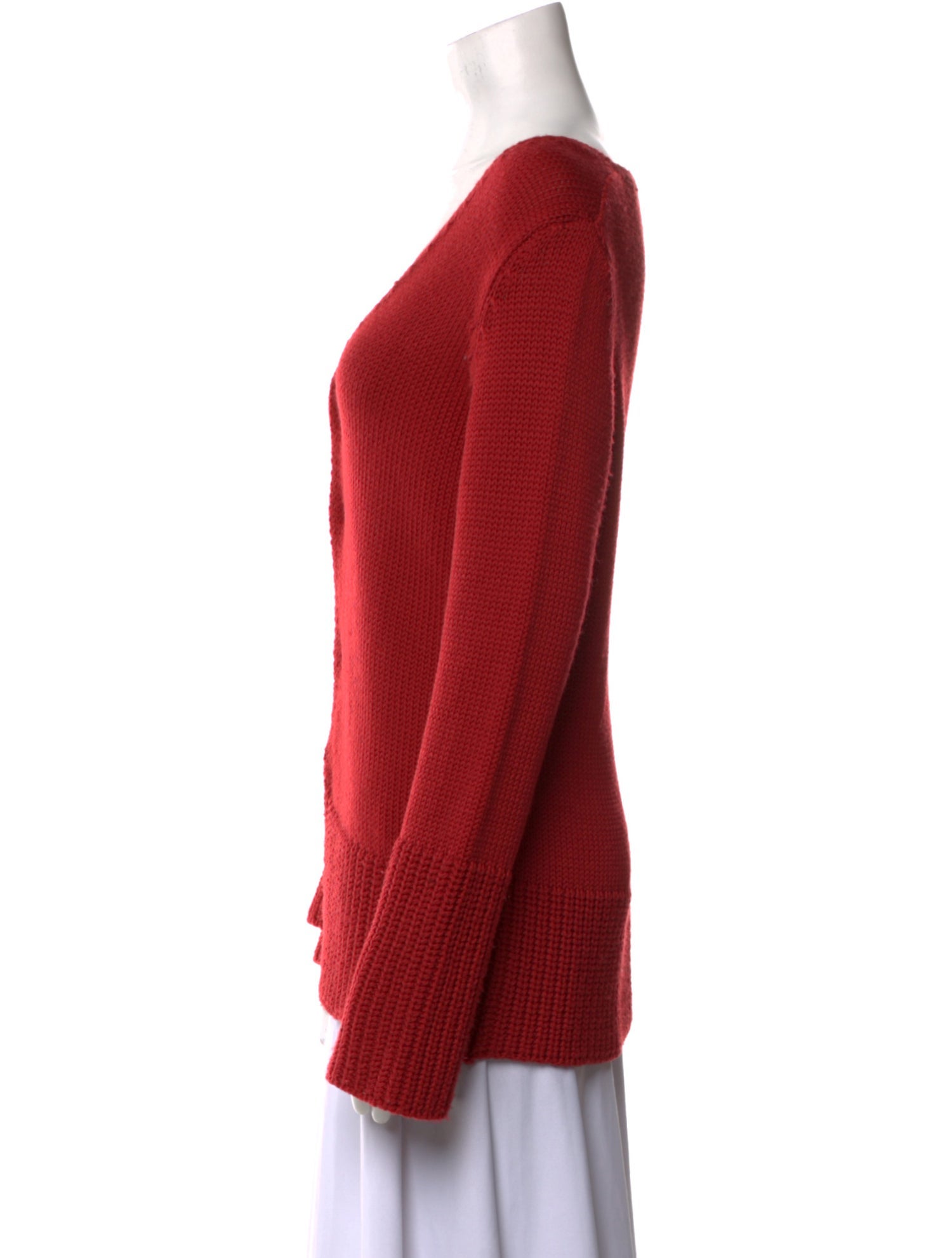 Pinko Virgin Wool V-Neck Sweater