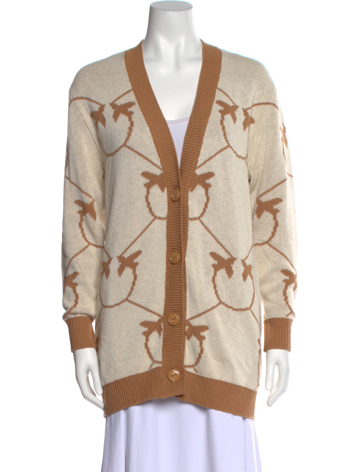 Pinko Printed V-Neck Sweater