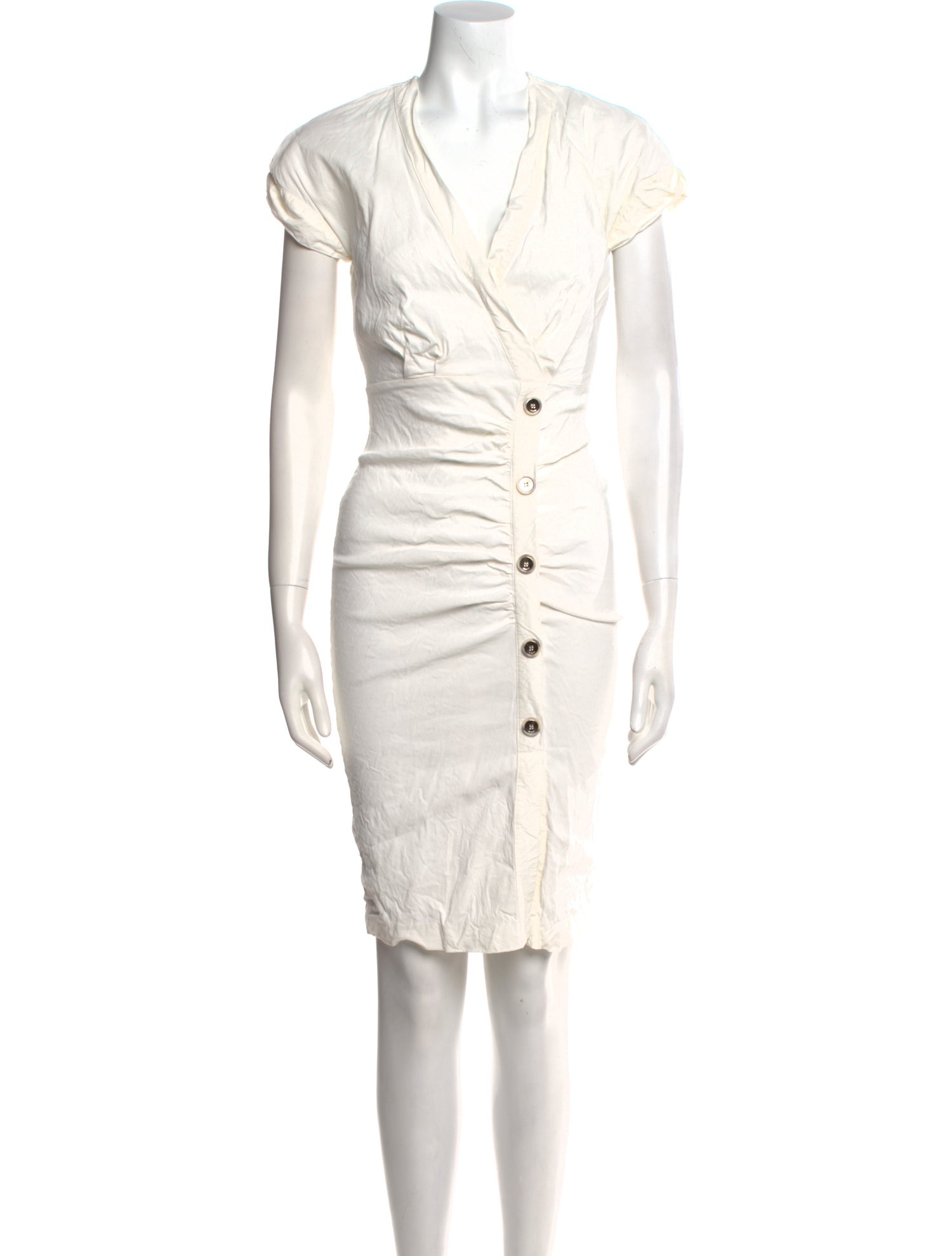 Pinko Linen Knee-Length Dress