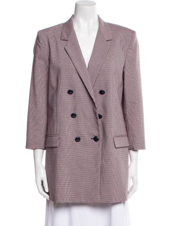 Pinko Plaid Print Blazer