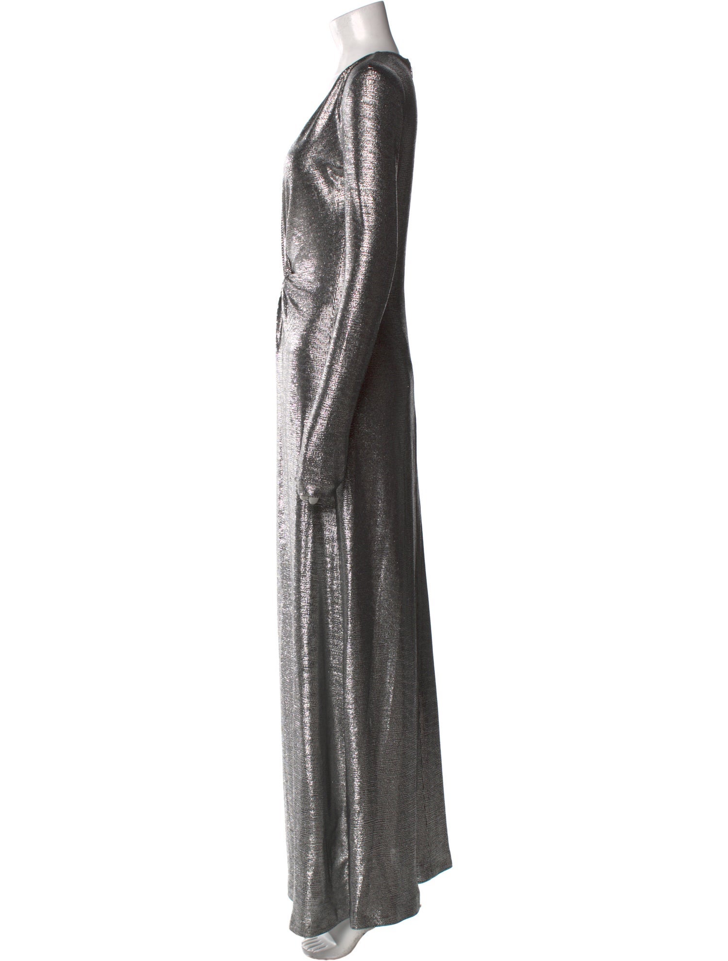 Pinko V-Neck Long Dress