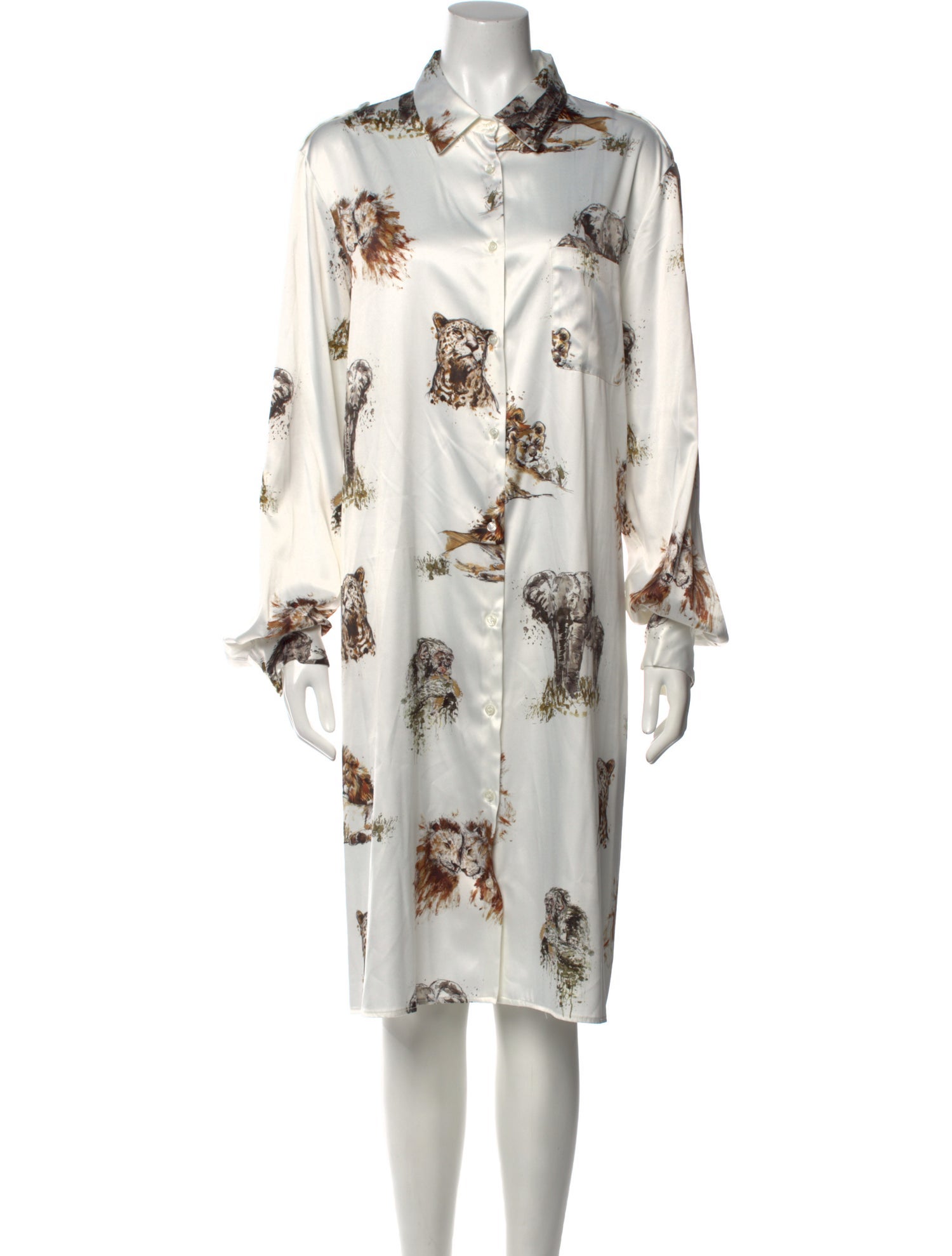 Pinko Silk Midi Length Dress