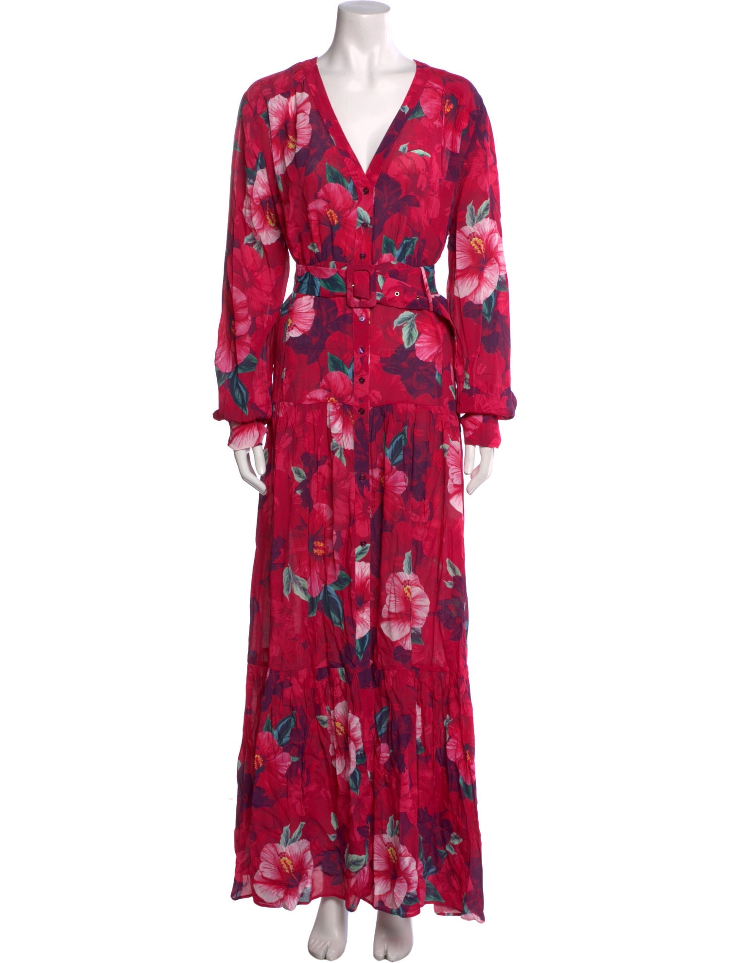 Pinko Floral Print Long Dress w/ Tags