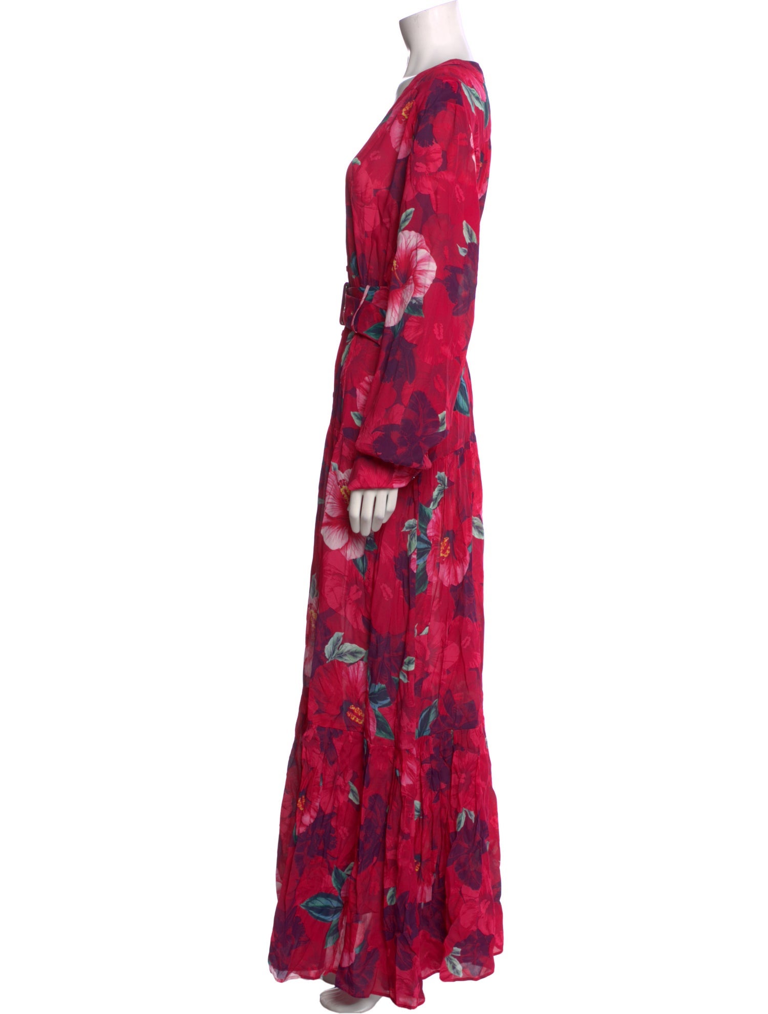 Pinko Floral Print Long Dress w/ Tags