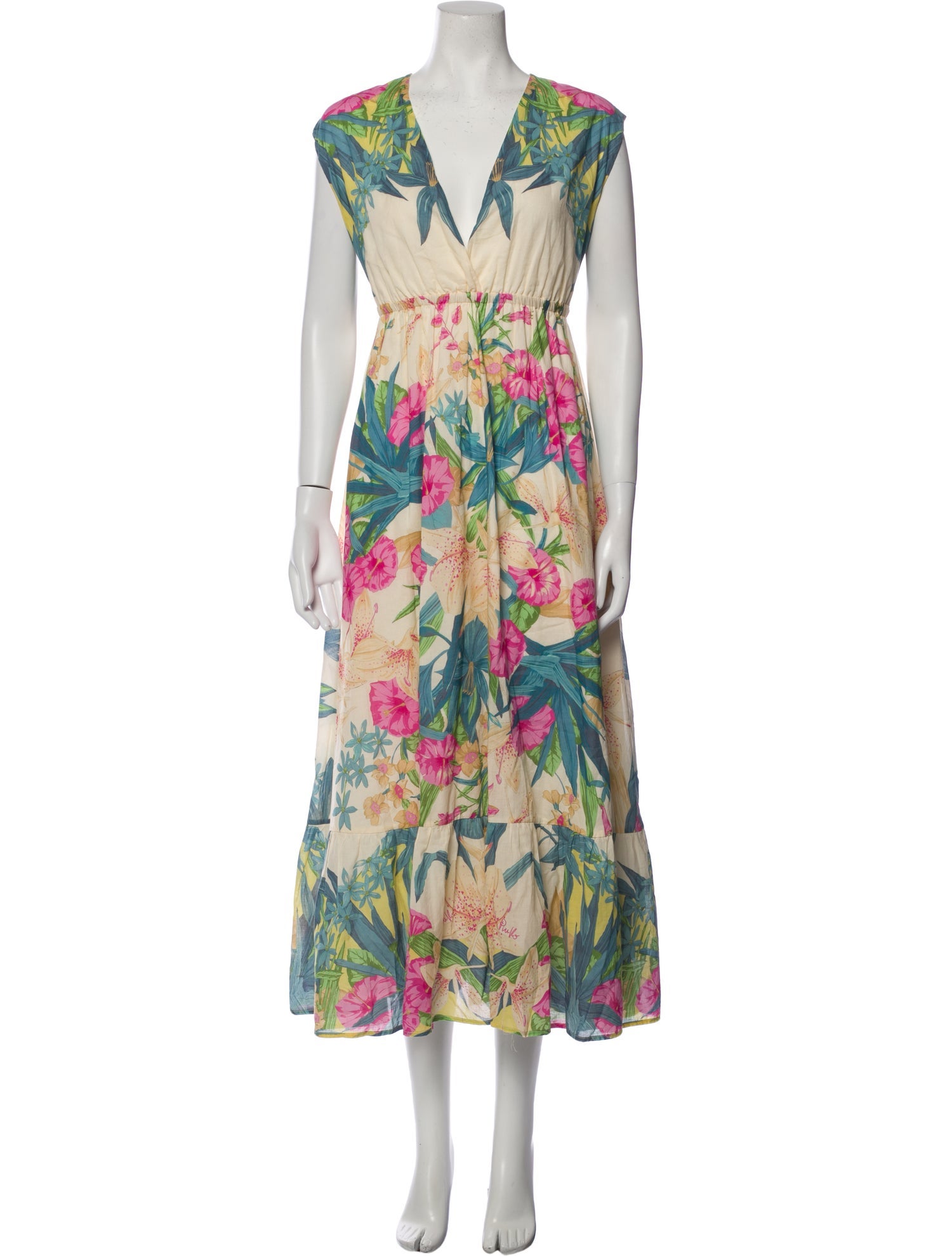 Pinko Floral Print Long Dress