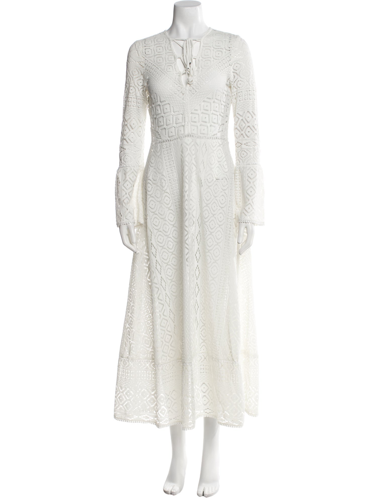 Pinko V-Neck Long Dress