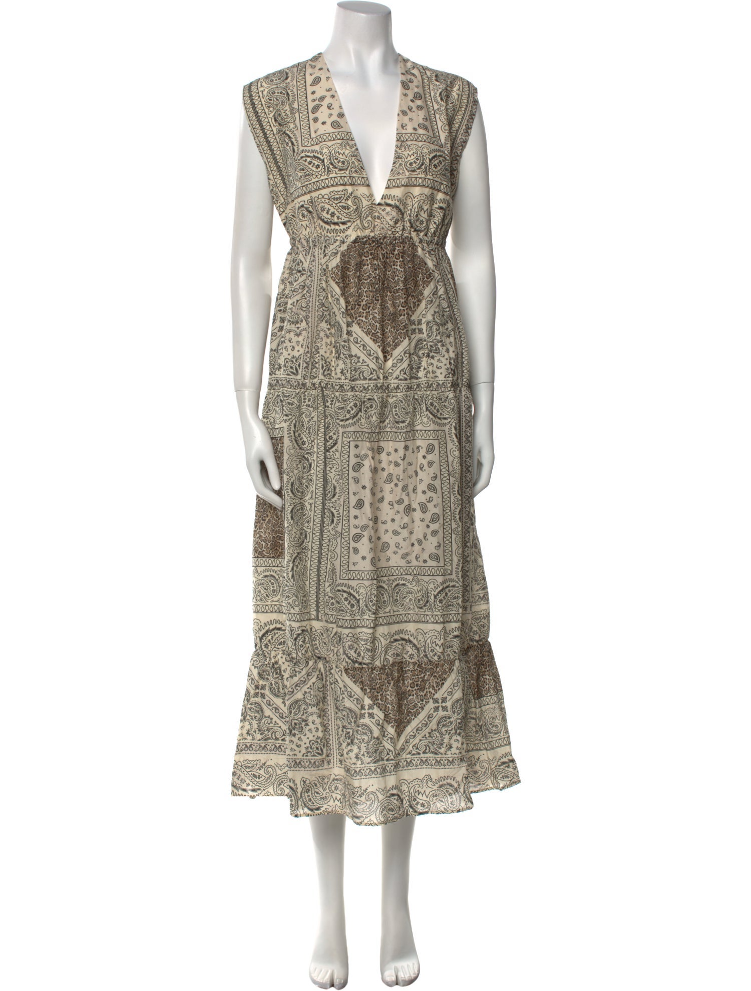 Pinko Paisley Print Long Dress