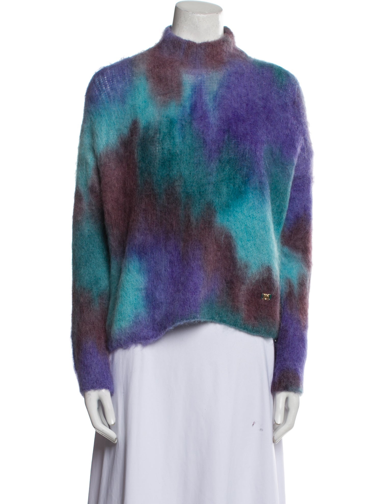 Pinko Alpaca Tie-Dye Print Sweater w/ Tags