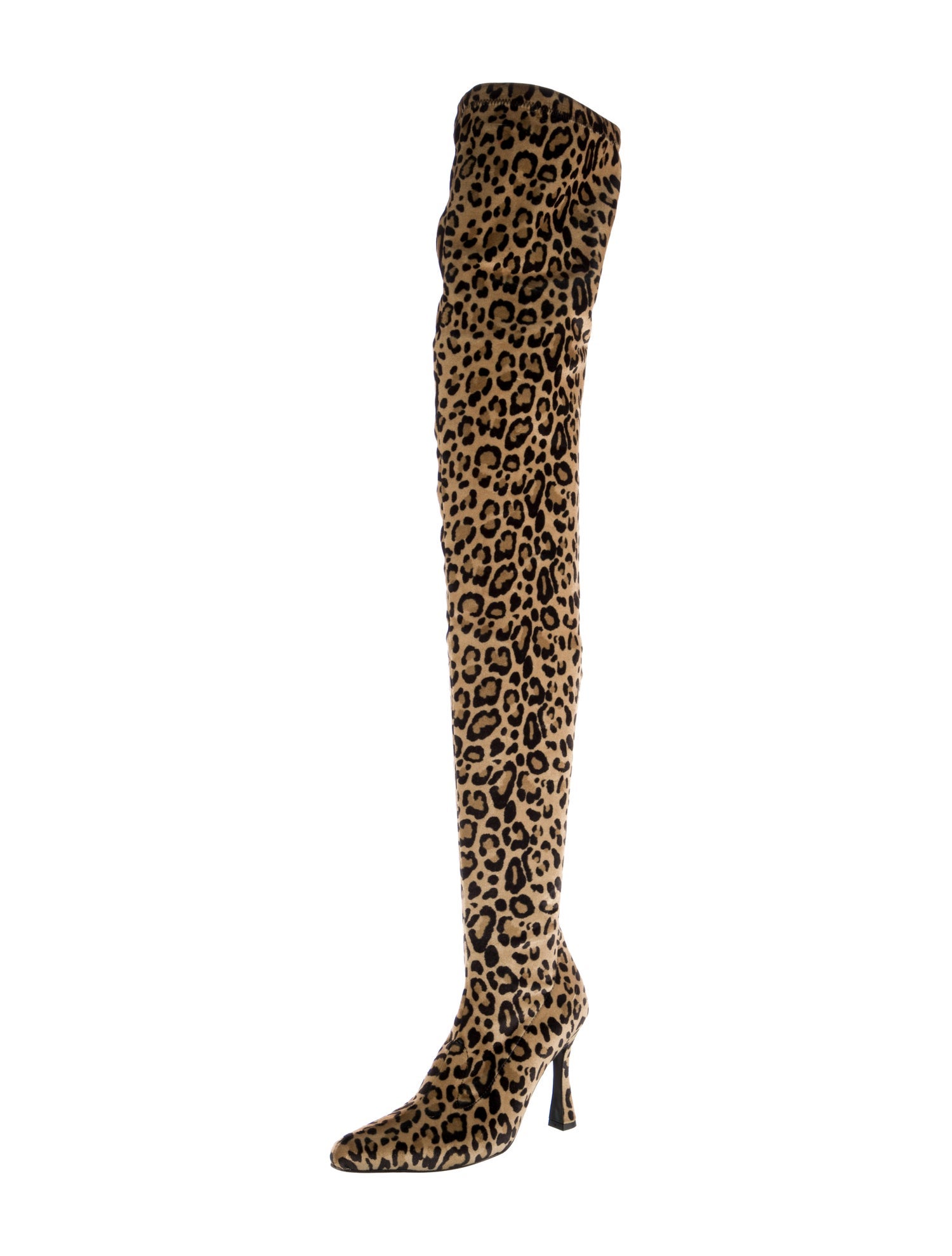 Pinko Velvet Animal Print Sock Boots