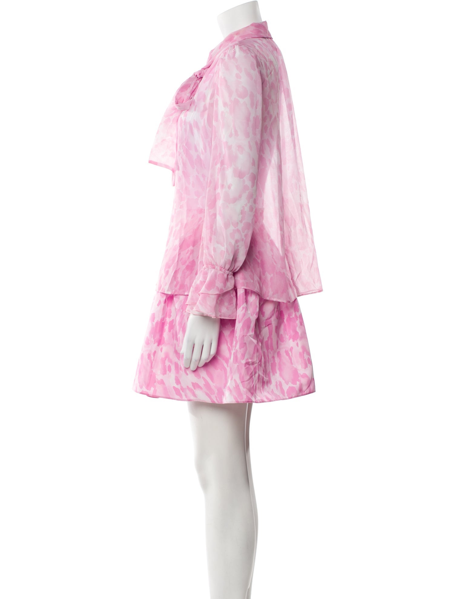 Pinko Printed Ruffle Embellishment Skirt Set