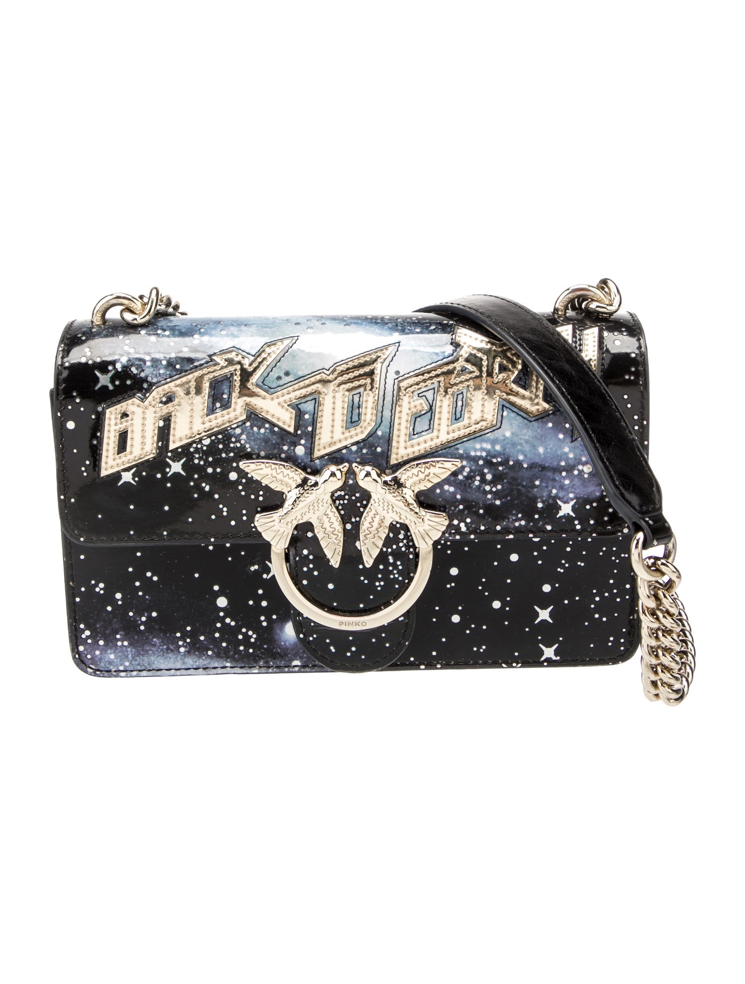 Pinko Patent Leather Shoulder Bag