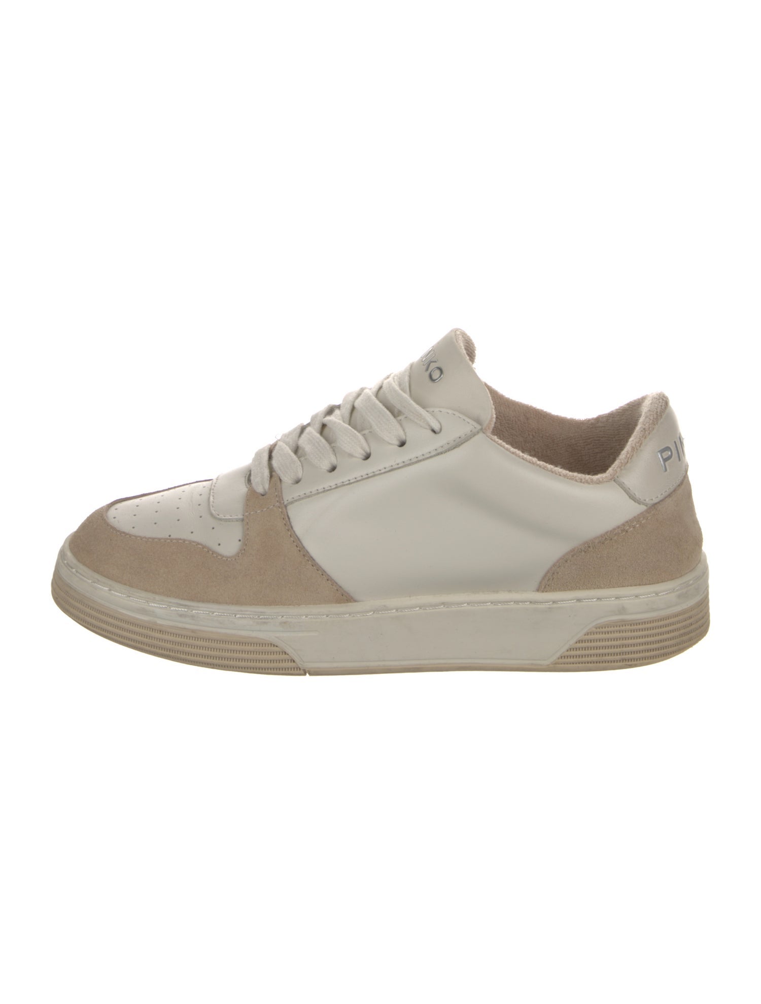 Pinko Suede Colorblock Pattern Sneakers