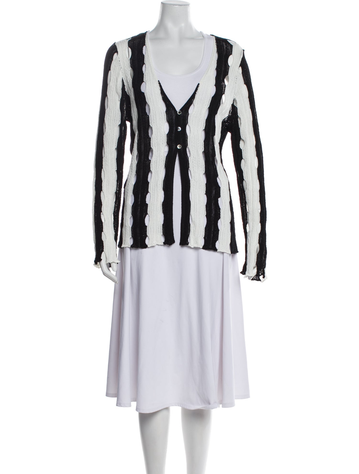 Pinko Striped V-Neck Sweater w/ Tags