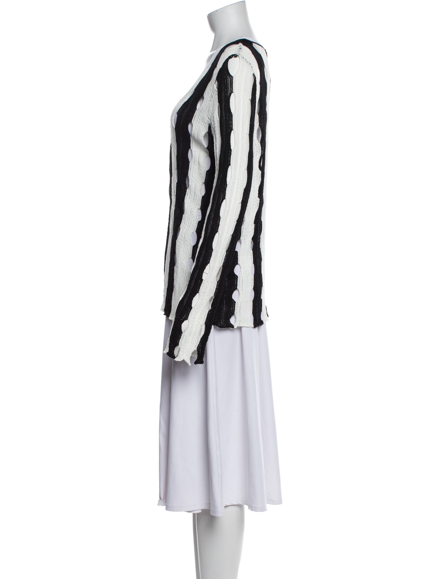 Pinko Striped V-Neck Sweater w/ Tags