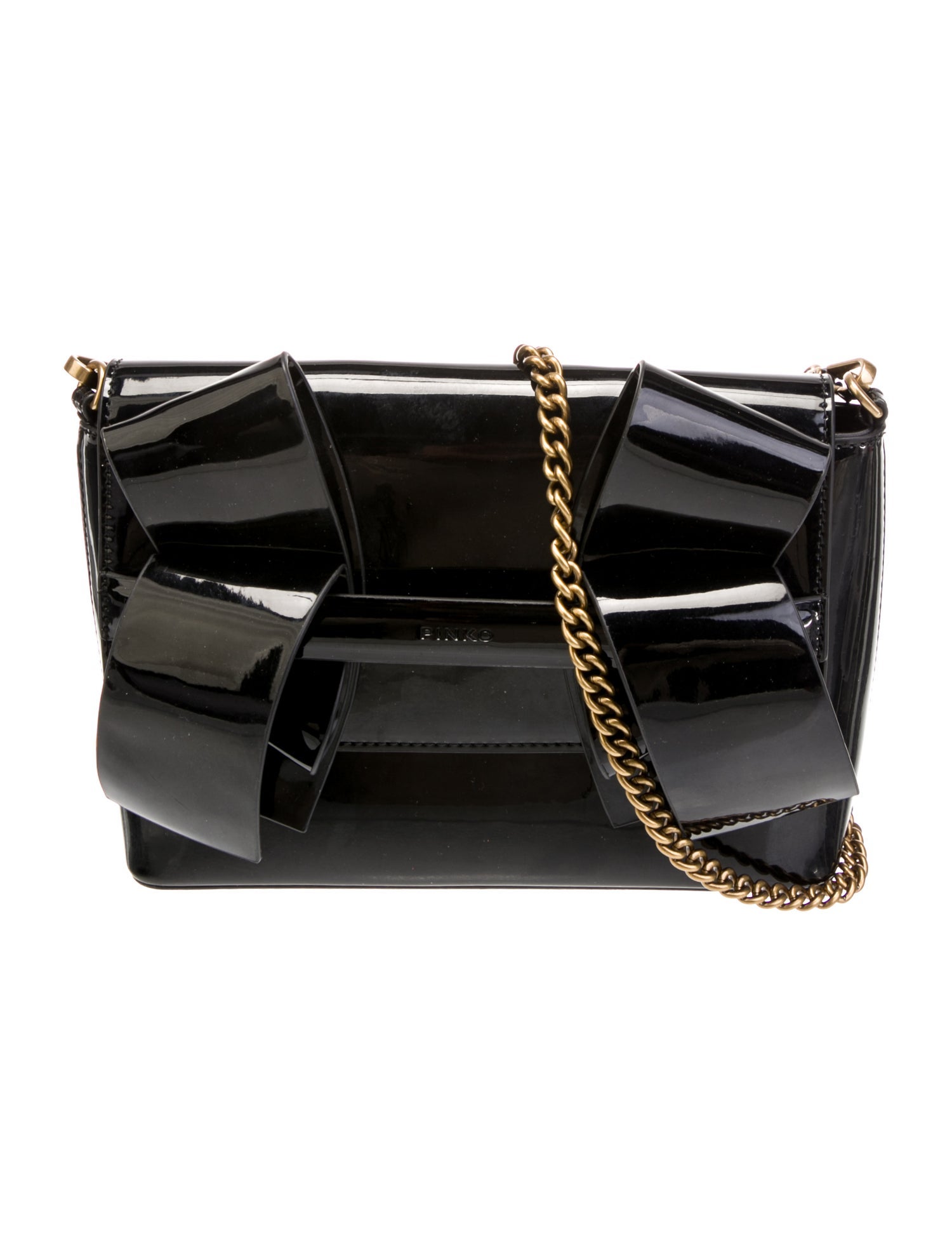 Pinko Patent Leather Evening Bag