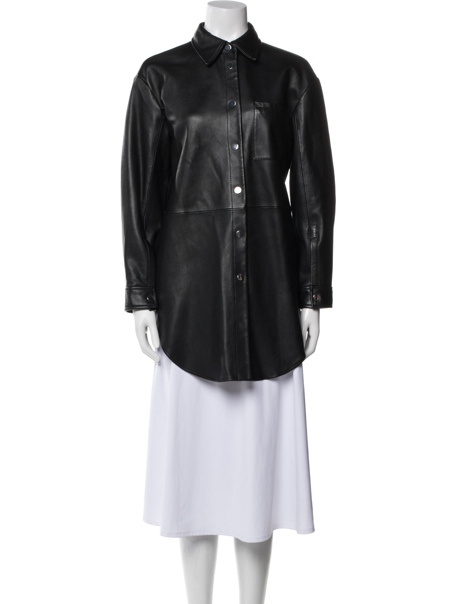 Pinko Leather Trench Coat