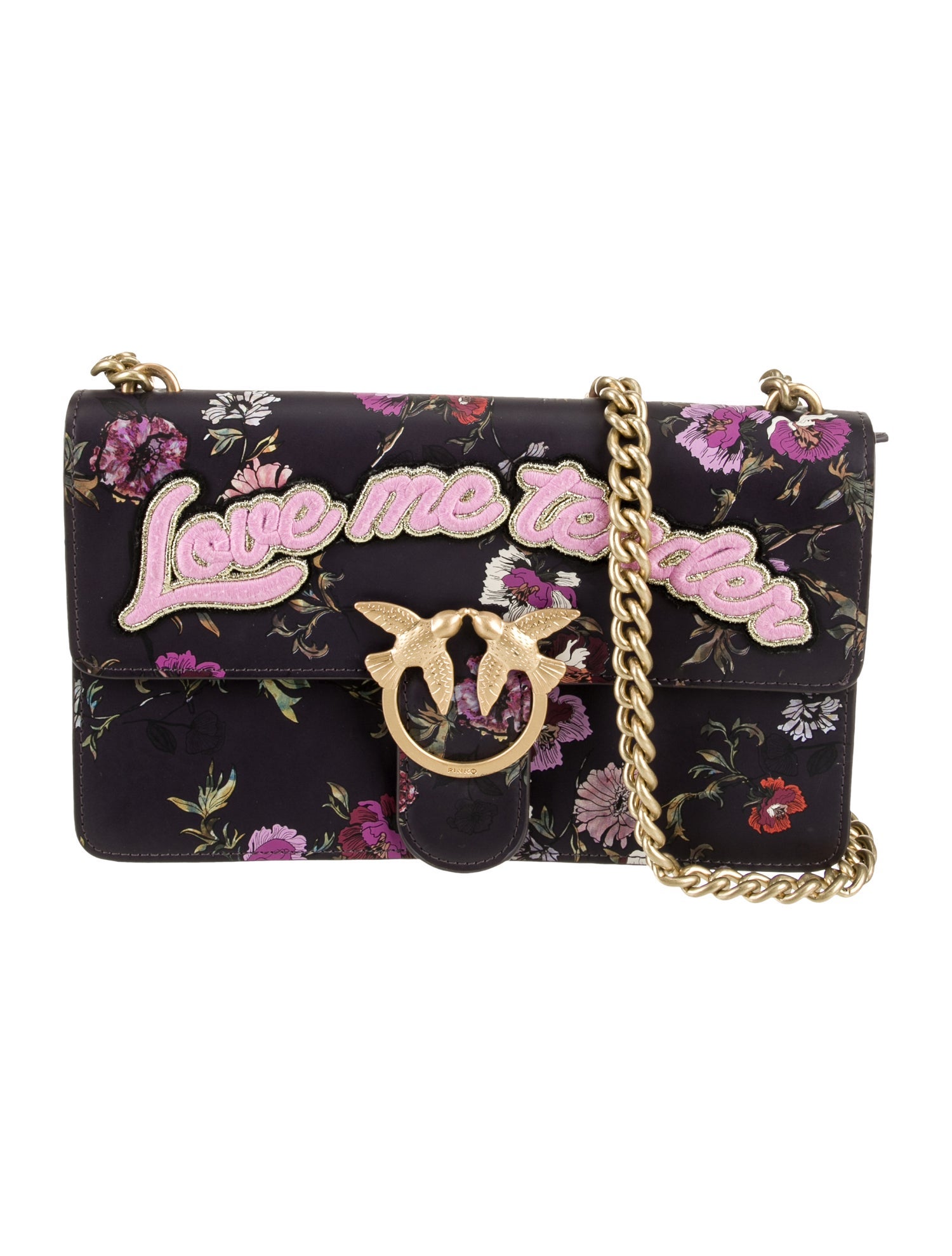 Pinko Leather Shoulder Bag