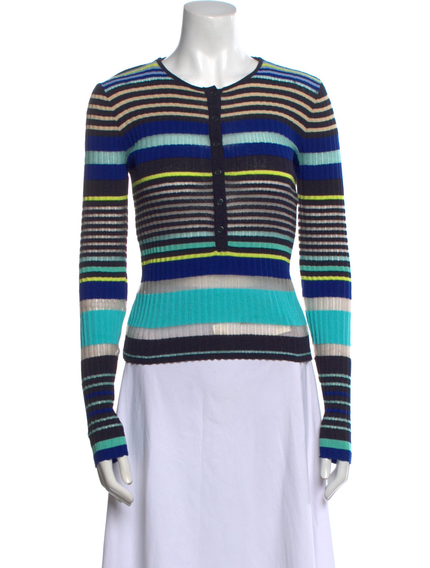 Pinko Striped Crew Neck Sweater