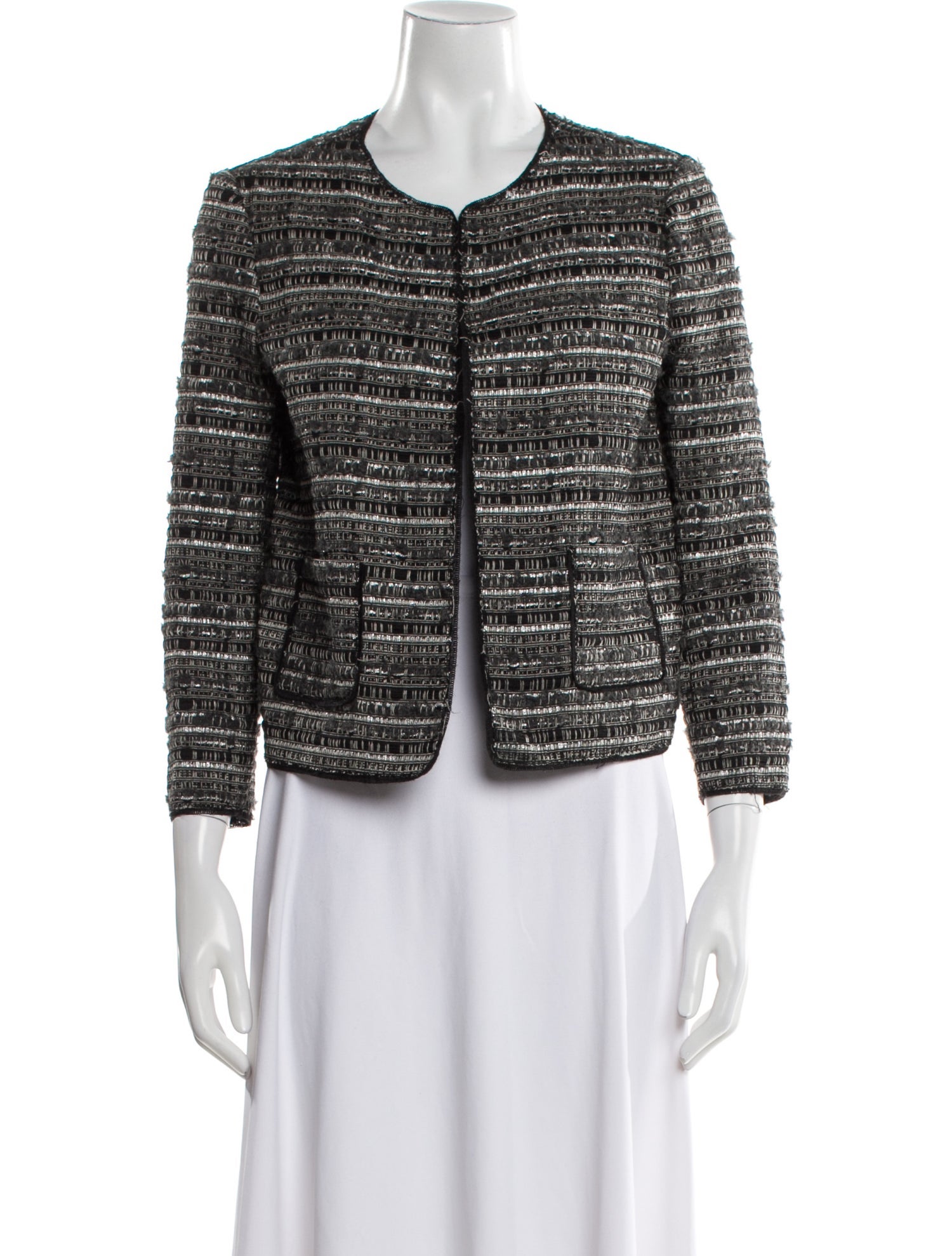 Pinko Tweed Pattern Evening Jacket
