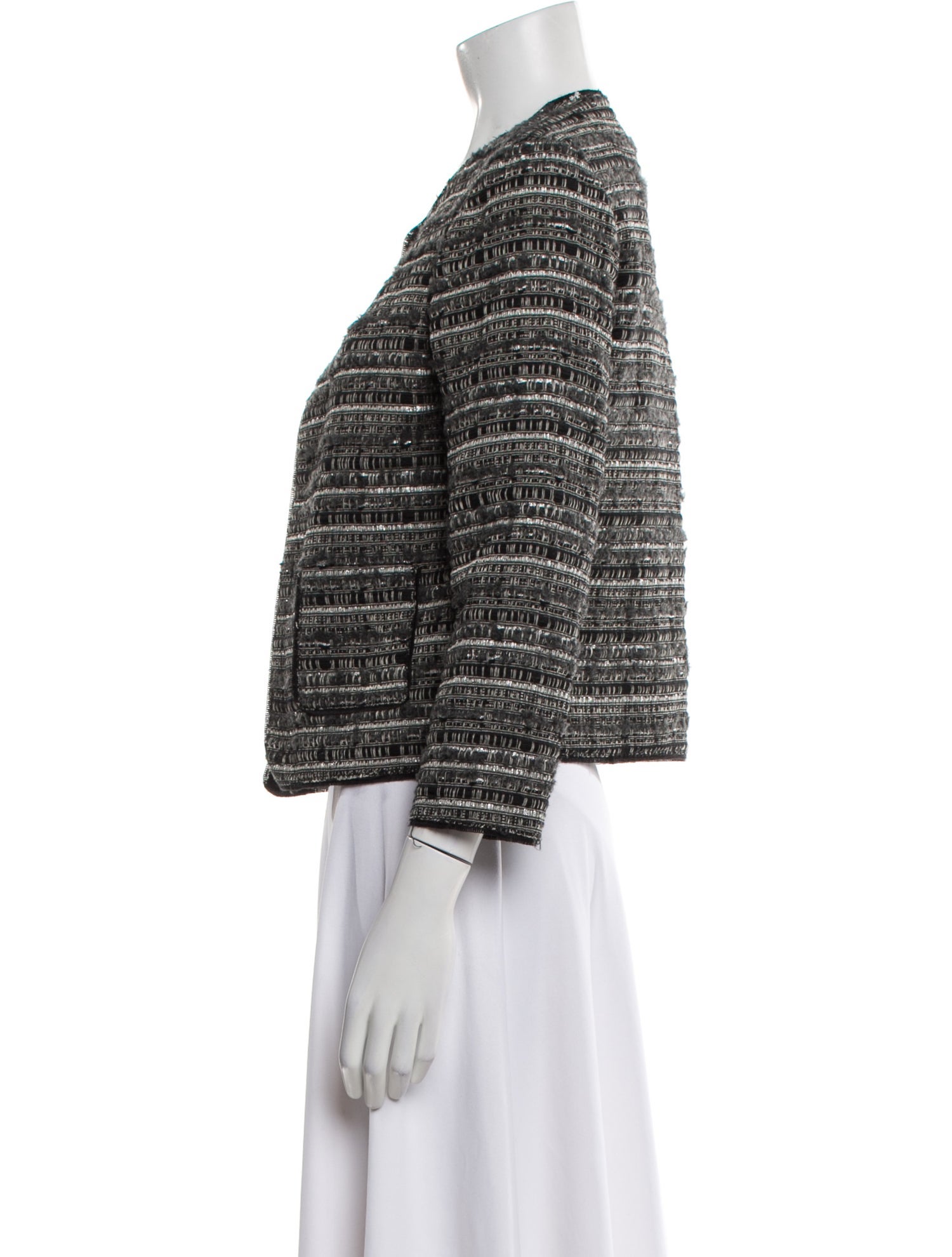 Pinko Tweed Pattern Evening Jacket