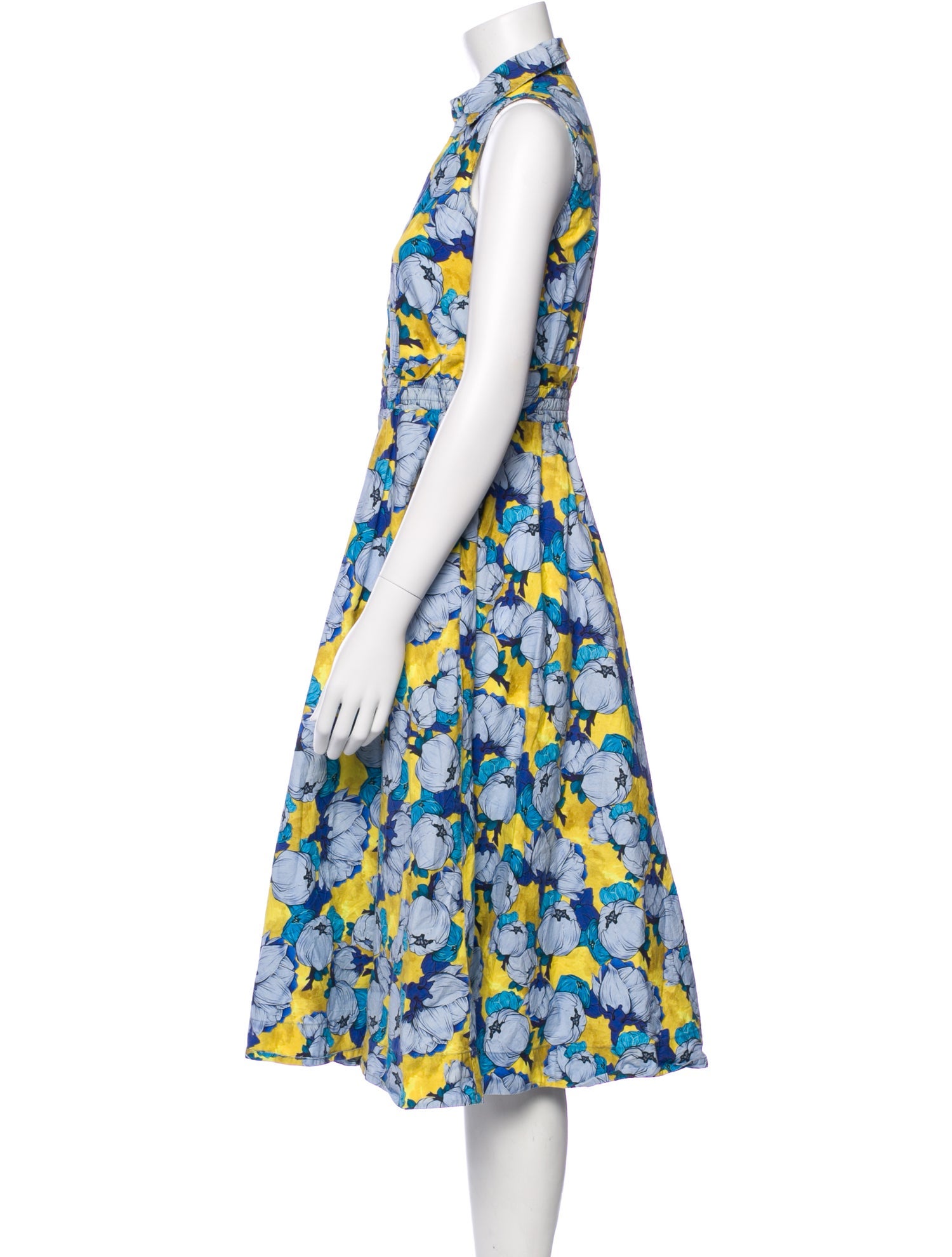 Pinko Floral Print Midi Length Dress