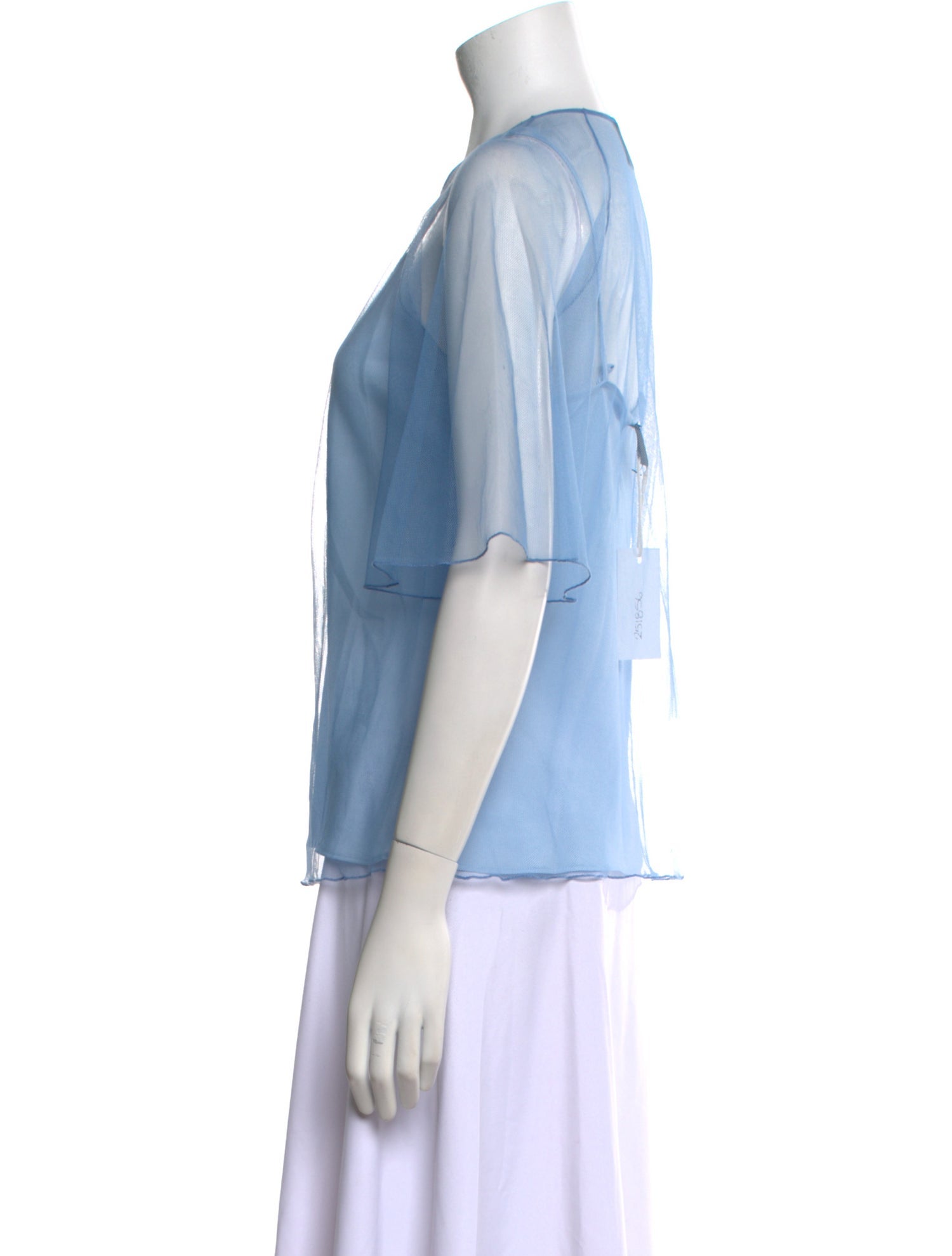 Pinko Scoop Neck Three-Quarter Sleeve Top