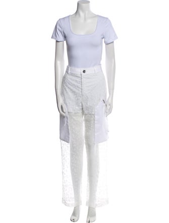 Pinko Printed Mesh Accents Pant Set