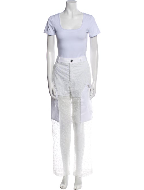 Pinko Printed Mesh Accents Pant Set