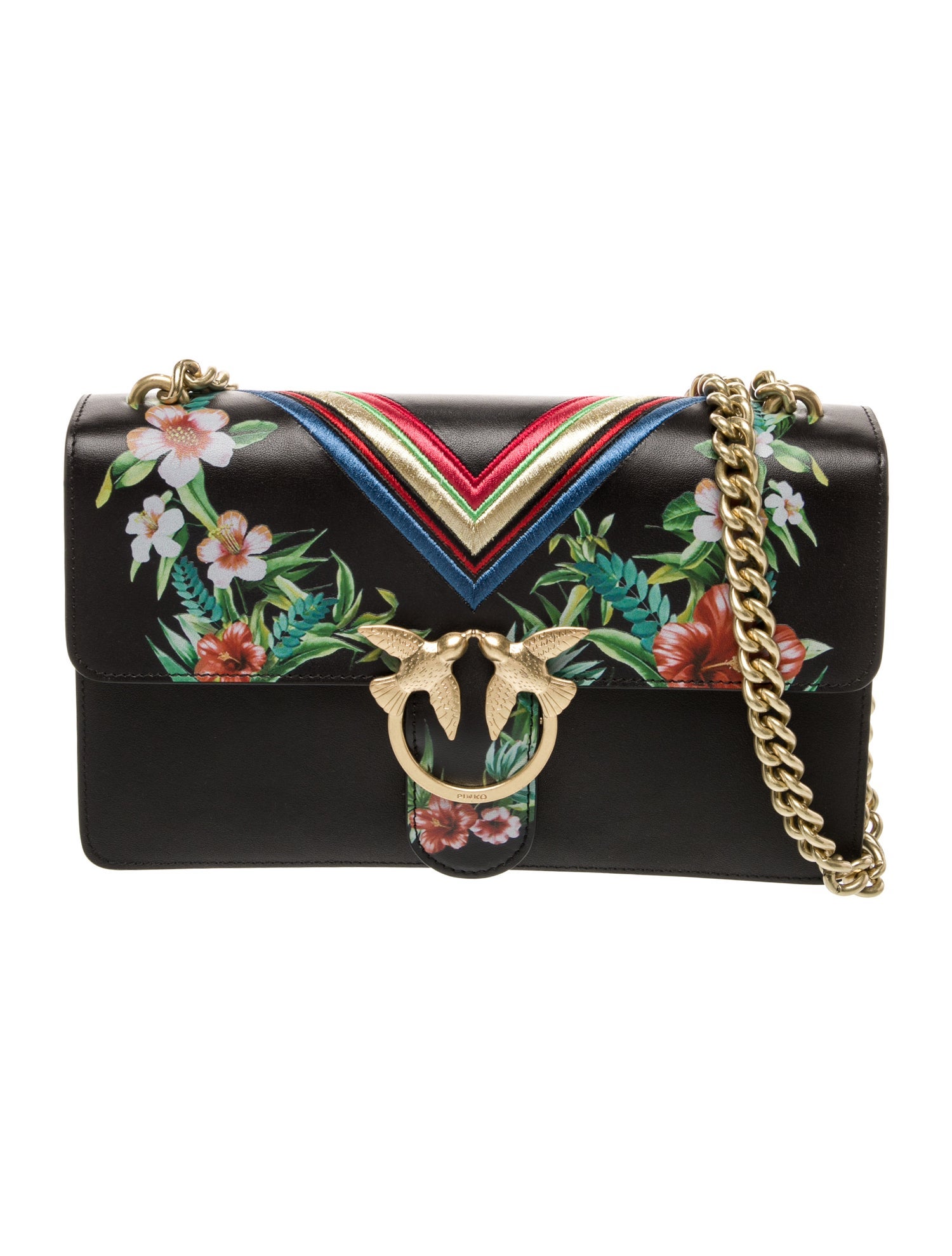 Pinko Leather Shoulder Bag