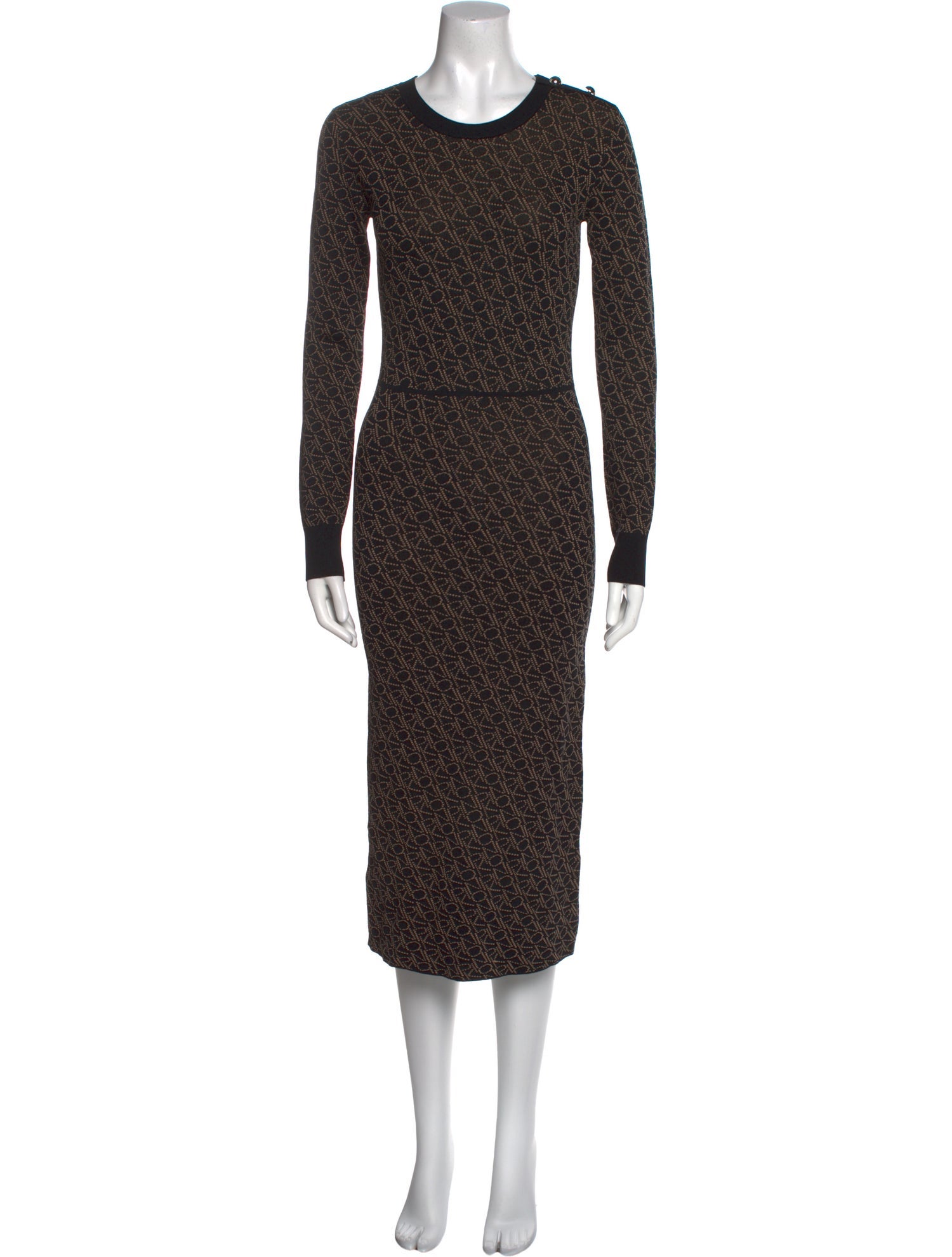 Pinko Printed Midi Length Dress