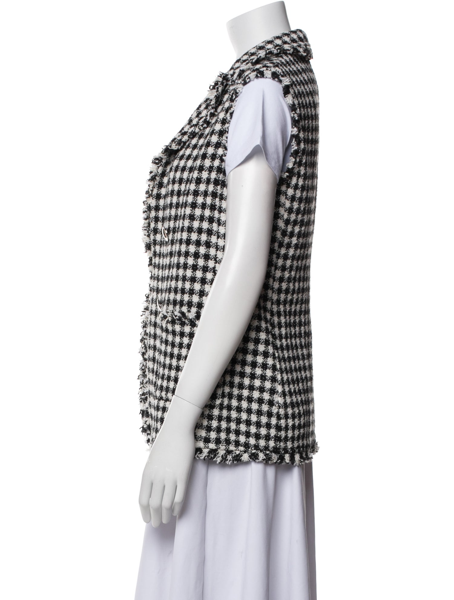 Pinko Plaid Print Vest