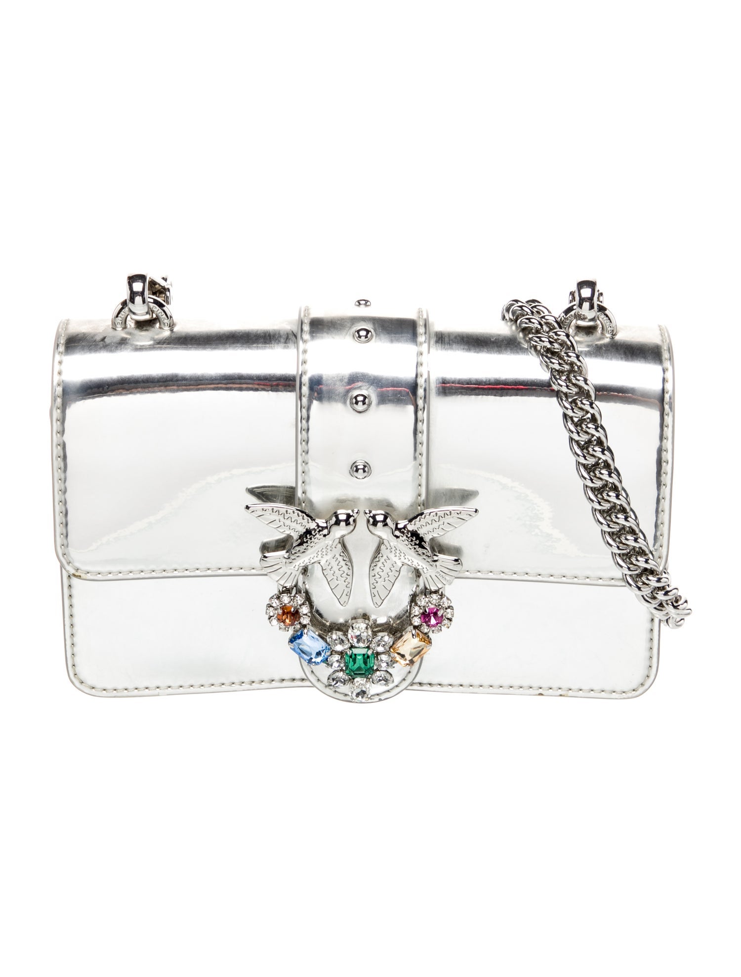 Pinko Patent Leather Minaudière