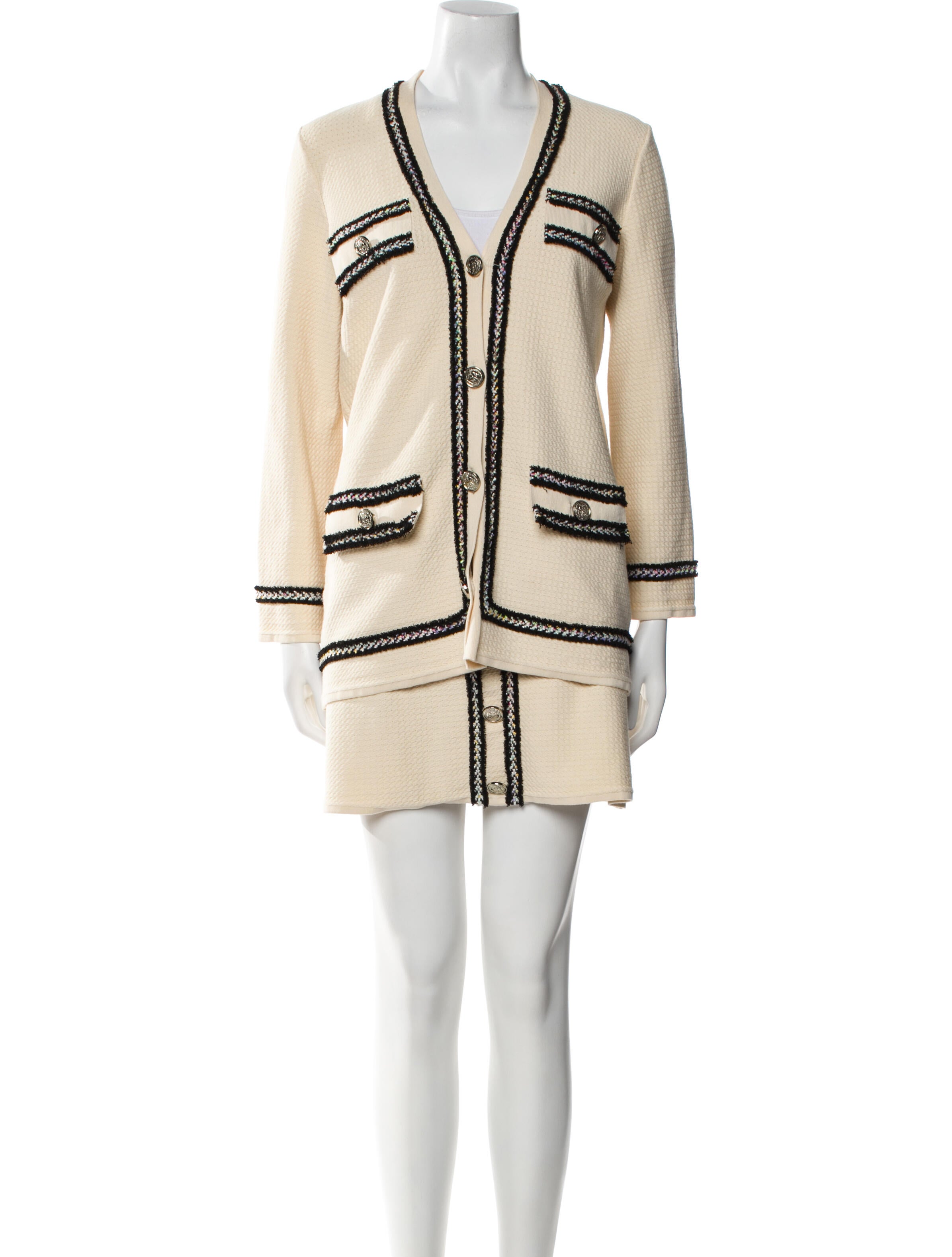 Pinko Colorblock Pattern Skirt Set