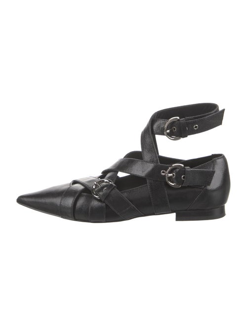 Pinko Leather Mary Jane Flats