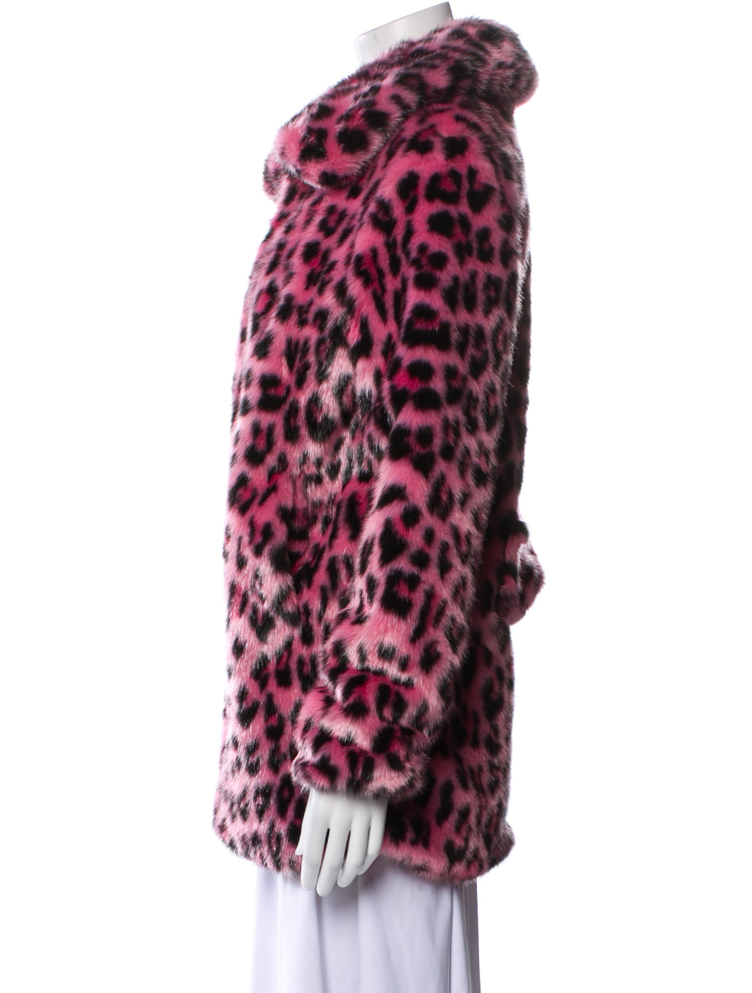 Pinko Animal Print Faux Fur Jacket