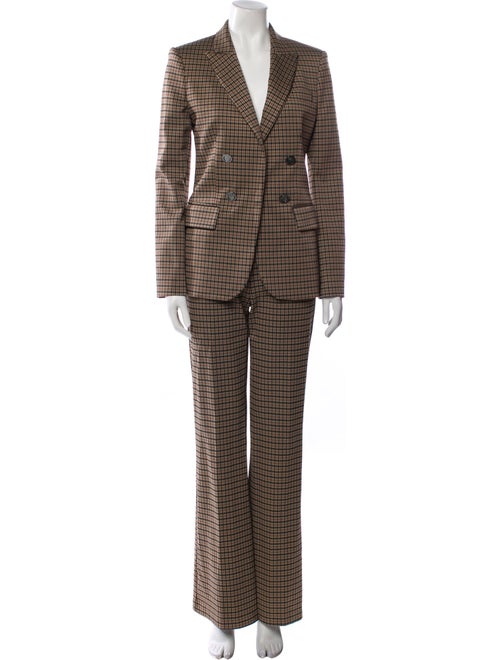 Pinko Check Plaid Houndstooth Print Pantsuit w/ Tags
