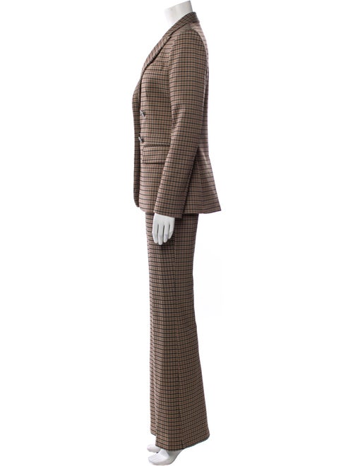 Pinko Check Plaid Houndstooth Print Pantsuit w/ Tags