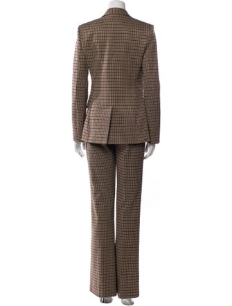 Pinko Check Plaid Houndstooth Print Pantsuit w/ Tags