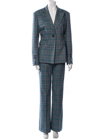 Pinko Check Plaid Plaid Print Pantsuit