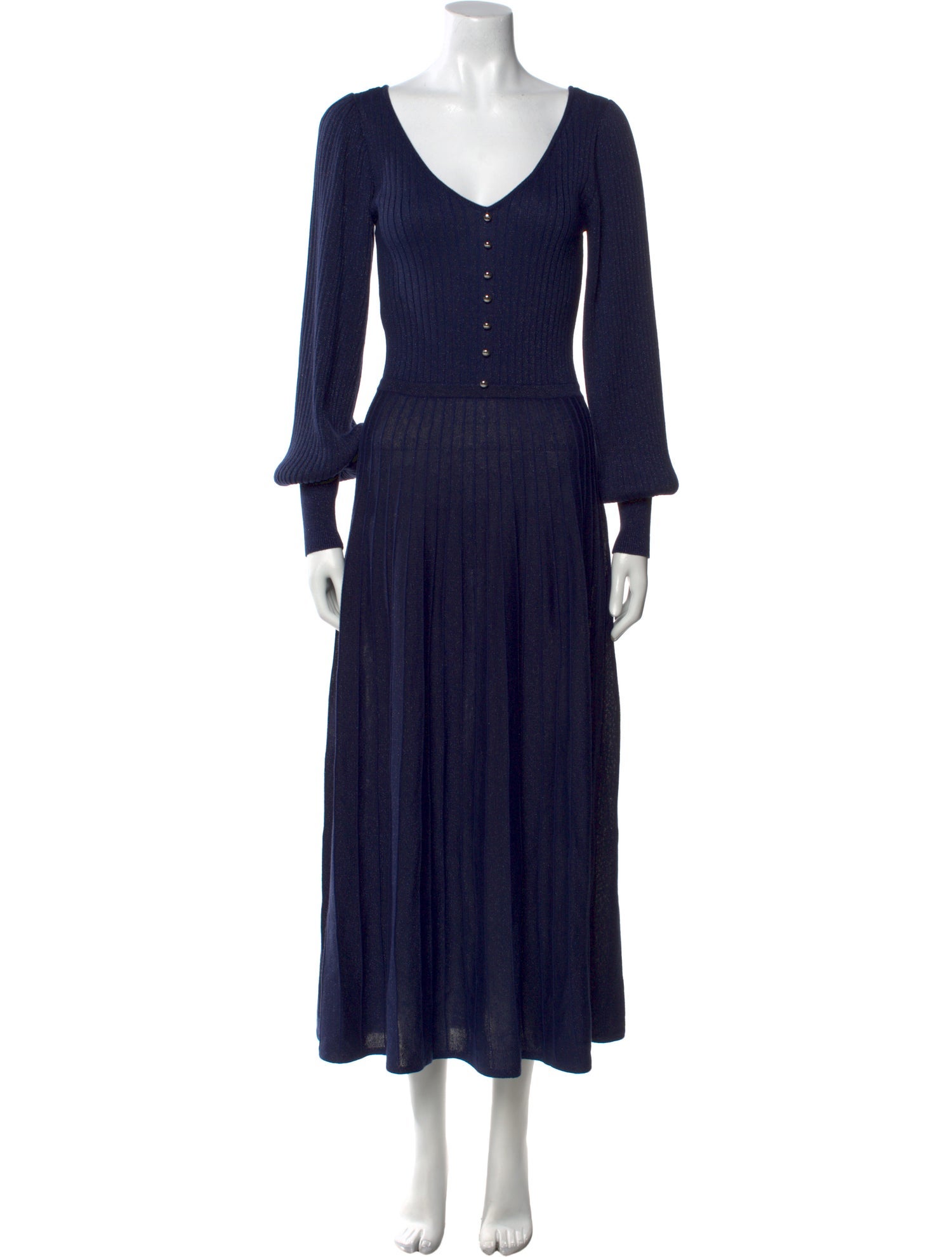 Pinko V-Neck Long Dress